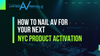 Pro AV Service for NYC Product Activation Success