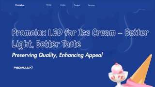 Promolux LED for Ice Cream – Better Light, Better Taste