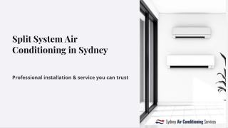 Split System Air Conditioning in Sydney