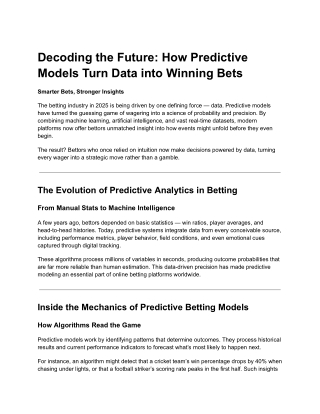 Driven Wagering Strategies: Turning Analytics into Winning Bets