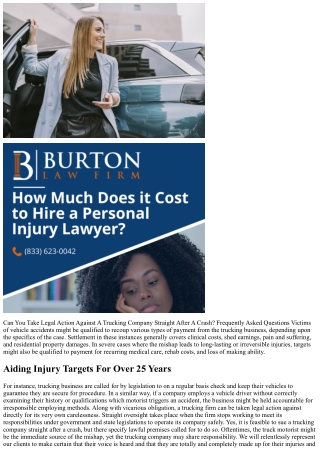 Can You File A Claim Against A Trucking Company Straight After A Mishap? Faqs