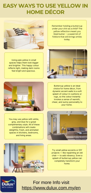 Easy Ways to Use Yellow in Home Décor