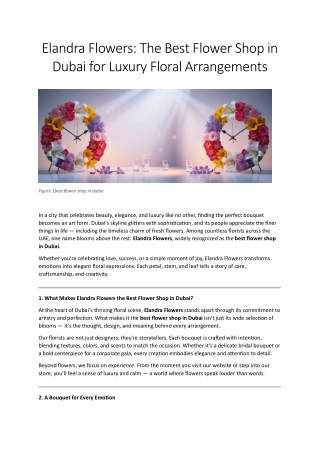 best flower shop in dubai