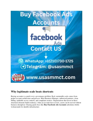 Buy Facebook Ads Accounts