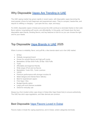 Why Disposable Vapes Are Trending in UAE (1)