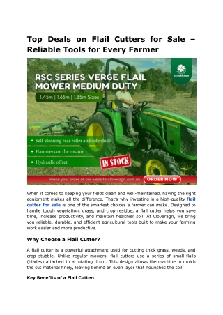 flail cutter for sale