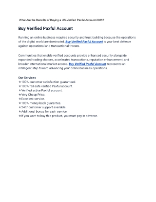 _What Are the Benefits of Buying a US-Verified Paxful Account 2025_