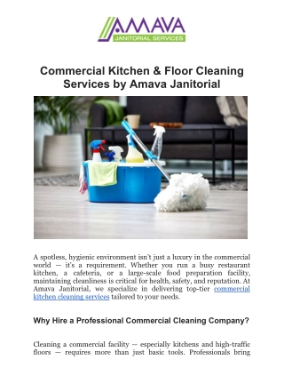 Commercial Kitchen & Floor Cleaning Services by Amava Janitorial (1)