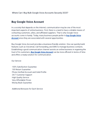 _Where Can I Buy Bulk Google Voice Accounts Securely 2025_