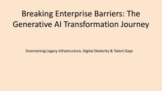 Overcoming Enterprise Barriers to Generative AI Adoption in 2025