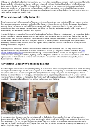 Professional Kitchen Renovation Company Vancouver: End-to-End Service