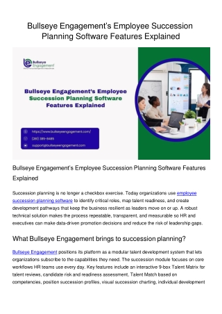 employee succession planning software