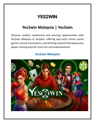 Yes2win Malaysia | Yes2win