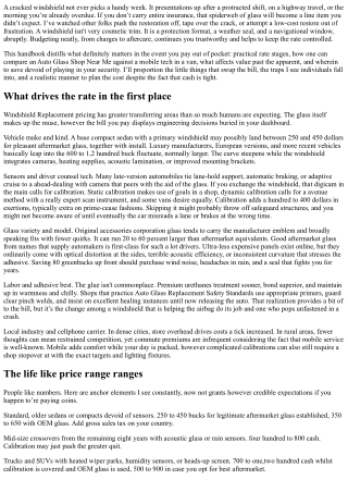 Budgeting for Windshield Replacement Without Insurance