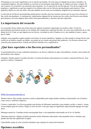 Recuerdos de Baptismo: La Magia de los Llaveros Personalizados