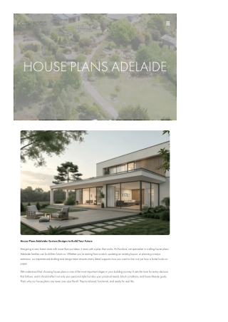 House Plans Adelaide