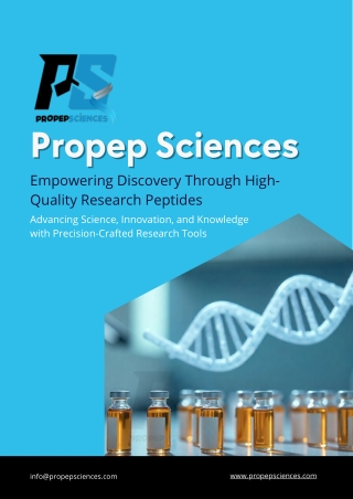 Propep Sciences - Empowering Discovery Through High-Quality Research Peptides