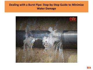 Dealing with a Burst Pipe: Step-by-Step Guide to Minimize Water Damage