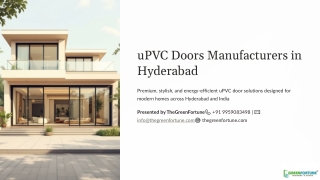 uPVC Doors Manufacturers in Hyderabad | uPVC Sliding Doors in Hyderabad – TheGre