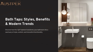 Elegant Bath Taps for Every Modern Bathroom