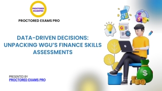 Data-Driven Decisions Unpacking WGU’s Finance Skills Assessments
