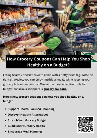 How Grocery Coupons Can Help You Shop Healthy on a Budget?