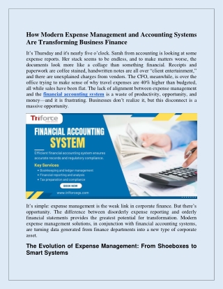 How Modern Expense Management and Accounting Systems Are Transforming Business Finance