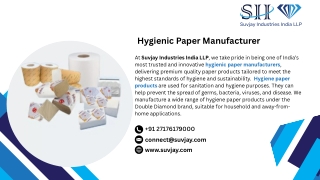 Manufacturer of Hygienic Paper Products, Buy Paper Cleaning Products Online