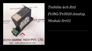 Toshiba 4Ch Rtd Pt385/Pt3916 Analog Module Srt01