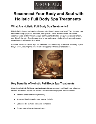 _Reconnect Your Body and Soul with Holistic Full Body Spa Treatments
