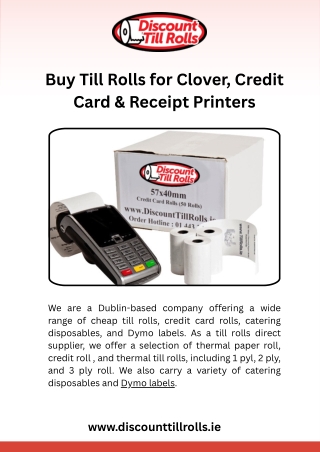 Discount Till Rolls – Ireland’s Trusted POS & Packaging Supplie