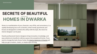 Secrete of beautiful Homes In Dwarka