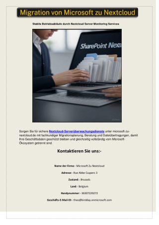Stabile Betriebsabläufe durch Nextcloud Server Monitoring Services