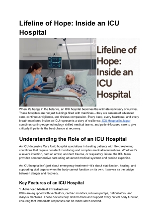 Lifeline of Hope_ Inside an ICU Hospital