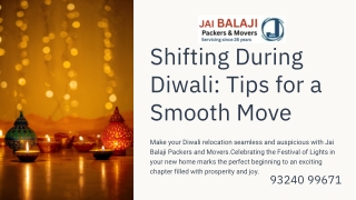 Shifting During Diwali Tips for a Smooth Move