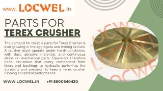 Essential Insights into Parts for Terex Crusher and Related Equipment