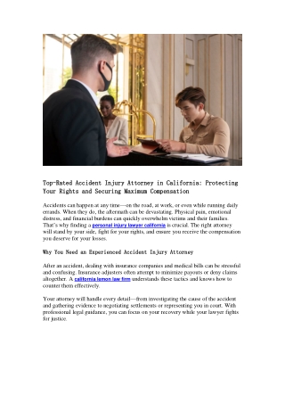 Orange County Lemon Law Lawyer for Your Case