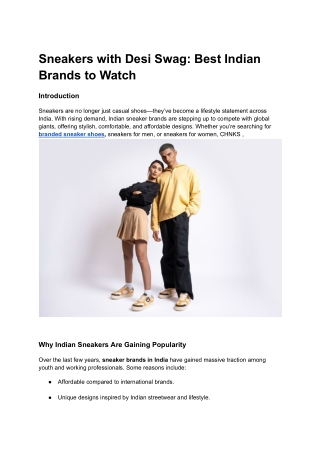 Sneakers with Desi Swag_ Best Indian Brands to Watch