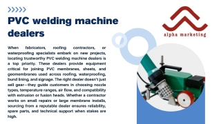 plastic welding machine