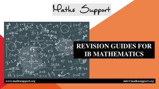 REVISION GUIDES FOR IB MATHEMATICS