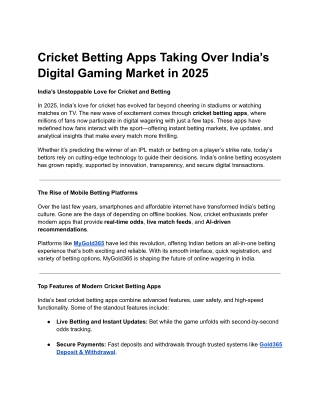 The Evolution of Betting Apps in India 2025