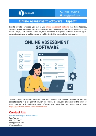 Online Assessment Software-Jupsoft