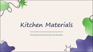 Kitchen Materials