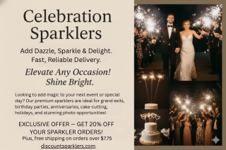 Celebration Sparklers -discountsparklers.com