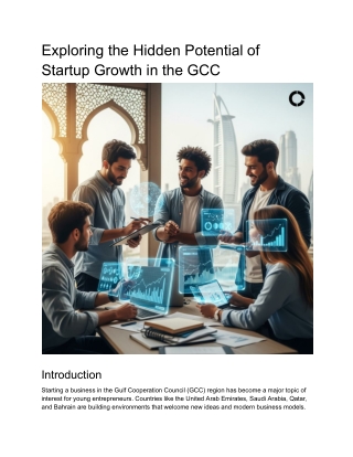Exploring the Hidden Potential of Startup Growth in the GCC