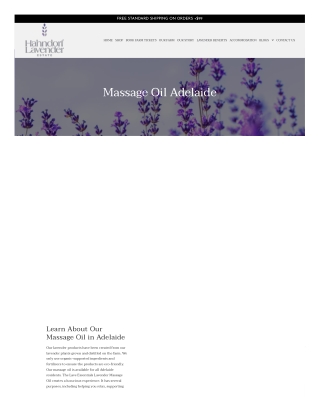 Massage Oil Adelaide