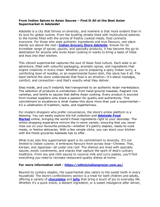 From Indian Spices to Asian Sauces – Find It All at the Best Asian Supermarket in Adelaide