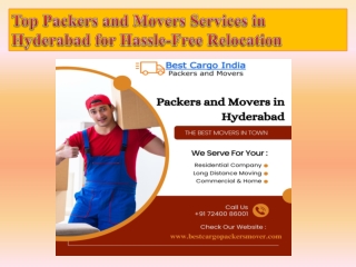 Top Packers and Movers Services in Hyderabad for Hassle-Free Relocation