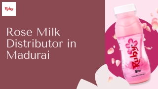 Rose Milk Distributor in Madurai