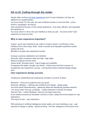 User Experience (UX): Designing Meaningful and Engaging Interactions